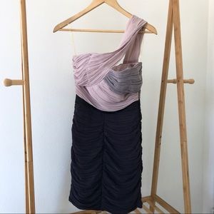 Lipsy One Shoulder Embellished Colorblock Dress